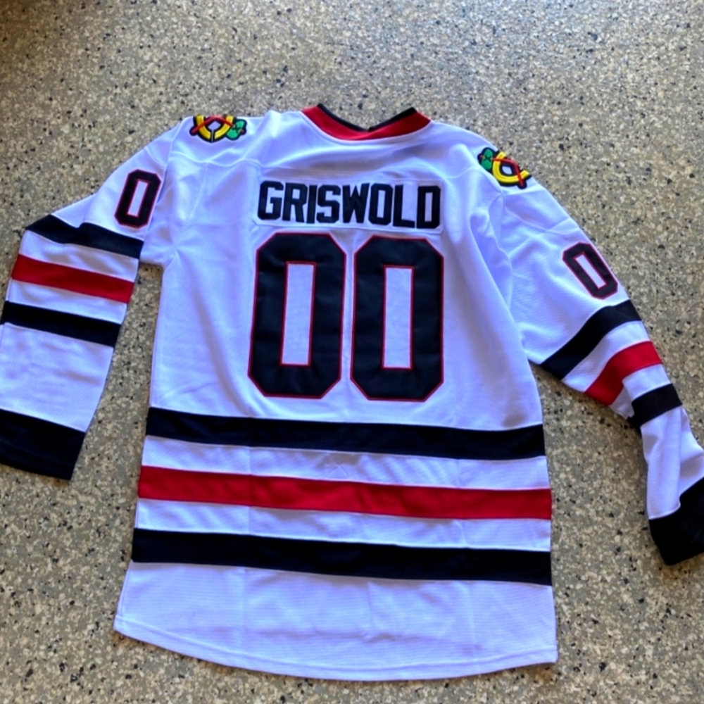 Clark Griswold Blackhawks X-Mas Christmas Vacation Jersey NEW‼️ 🎄🎅 - Picture 7 of 13